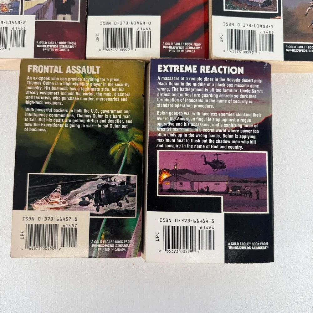 Lot‎ of 5 Mack Bolan Paperbacks - Don Pendleton